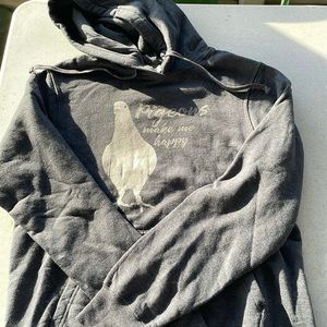 Gray pigeons make me happy sweatshirt